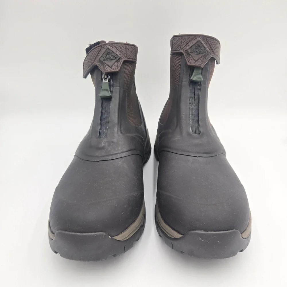 The Original Muck Boot Company Apex Mid Zip Ankle Boots NWT Mens 14 Brown No Box